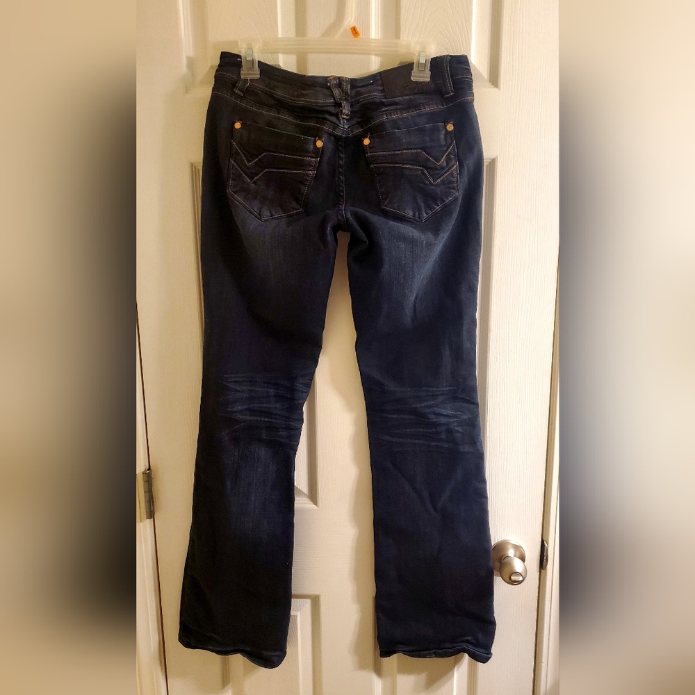 Grace Dark Blue Boot Cut Size 29 Long Jeans - Picture 4 of 4